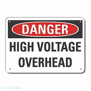 LYLE High Voltage Danger Sign 10x14in Plastic, 64RN11