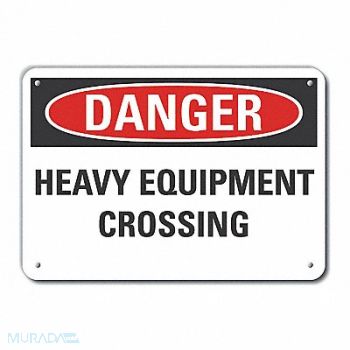 LYLE Traffic Safety Danger Sign 10x14in Plstc, 64RN79