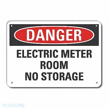 LYLE Elec Panel Danger Sign 10x14in Plastic, 64RP26