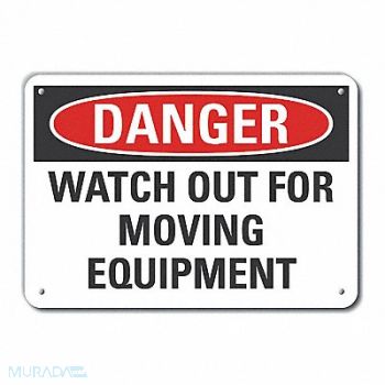 LYLE Accident Prevention Danger Sign 7x10in, 63KT41
