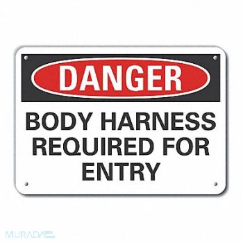 LYLE Body Harness Danger Sign 10x14in, 64RP44