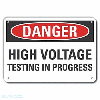 LYLE High Voltage Danger Sign 10x14in Plastic, 64RP56