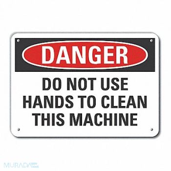 LYLE Machine Operation Danger Sign 10x14in, 64RR25