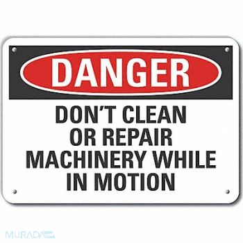 LYLE Machine Operation Danger Sign 10x14in, 64RT46
