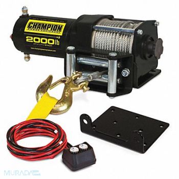 CHAMPION POWER EQUIPMENT Utility Winch Kit 12V 2000 lb, 64VC55