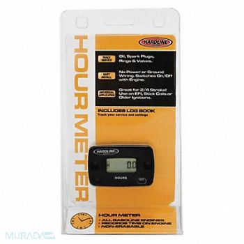 HARDLINE PRODUCTS Hour Meter for Gasoline Engine, 64XU74