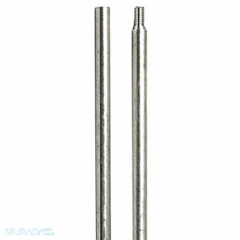 SCHAEFER BRUSH Aluminum Rod 12-24 Male-Female Thd 2 ft., 64YA10