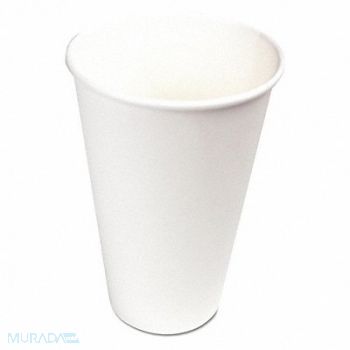 BOARDWALK Disp Hot Cup 16 oz WH Patternless PK1000, 659U71