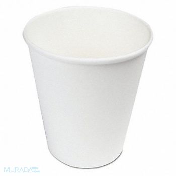 BOARDWALK Disposable Hot Cup 8 oz White PK1000, 659U73