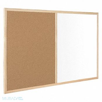 MASTERVISION Cork Combo Board 2 ft.x3ft. Oak Frame, 65AA42