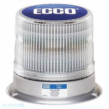 PULSE Led Beacon 12-24Vdc 11 Patterns Clear, 65CF41