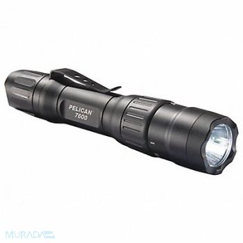 PELICAN Tactical Flashlight Aluminum Black 944lm, 65DA46