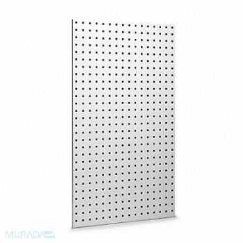 TRITON PRODUCTS Locboard Pegboard 2 24x42-1/2x9/16 Wht, 65DE55