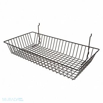 ECONOCO Grid Shallow Basket 24 x 12 Black PK6, 65LU47