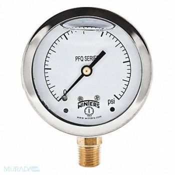 WINTERS Qual Ss/Br Gauge 2.5 1/4Lm 5000Psi, 65MG72