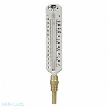 WINTERS Hot Water Therm 8 Scale Btm 40-280 F/C, 65MH63
