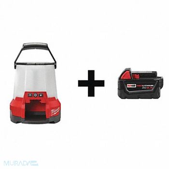 MILWAUKEE Cordless Site Light Kit Battery Incl, 65MV75