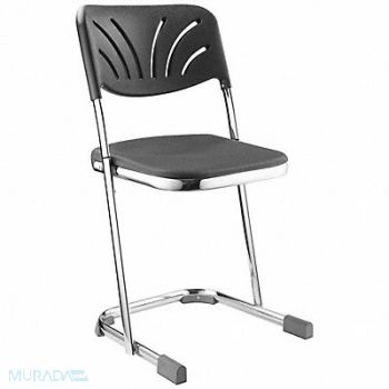 NATIONAL PUBLIC SEATING SqrStool Sled-Base Legs Slvr 31 3/4 H, 6XJZ9
