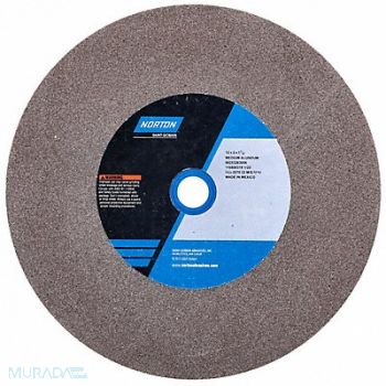 NORTON Grinding Wheel 12 in Dia AO 24 G Brown, 26ZV72
