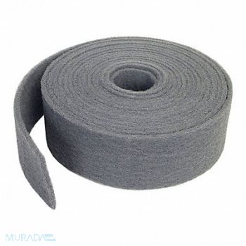 NORTON Non-Woven Roll Gray 30 ft L 6 W, 804JM3