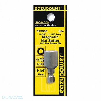 EAZYPOWER Magnetic Nut Setters 11/32 1-1/4, 66AX77