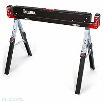 STEELMAN Sawhorse Work Table 42-9/64 in Steel, 45ND40