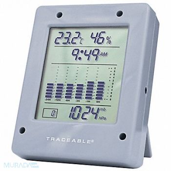 TRACEABLE Barometer Digital Gray, 38RJ43