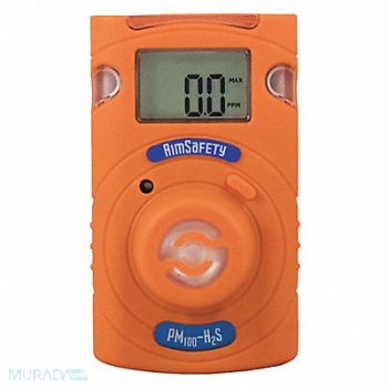 AIMSAFETY Single Gas Detector H2S Gas 1-9/16 H, 68KA05