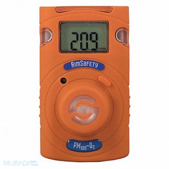 AIMSAFETY Single Gas Detector O2 Gas 1-9/16 H, 68KA06