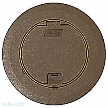 STEEL CITY Floor Box Cover Round 6-3/4 in Brown, 2TEC2