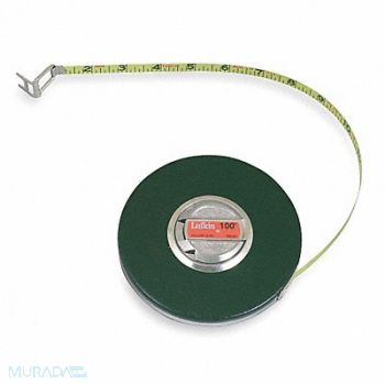 CRESCENT LUFKIN Long Tape Measure 3/8 In x 100 ft Brown, 4CP84