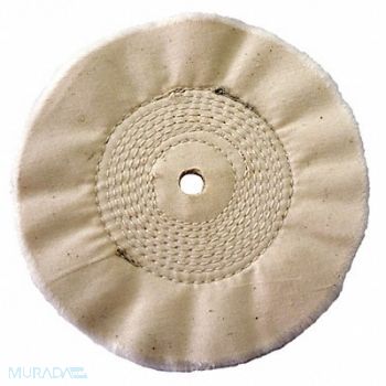 DAYTON Buffing Wheel Center Sewn 8 In Dia., 6A826