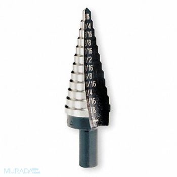 IRWIN Step Cone Drill 3/16in to 7/8in HSS, 6A922