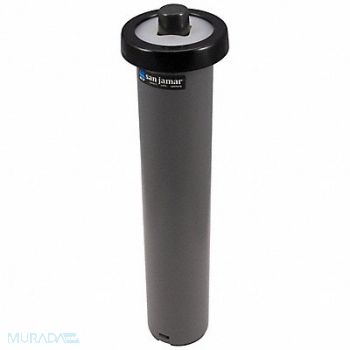 GRAINGER APPROVED Cup Dispenser 17 in H Black, 6ADK6