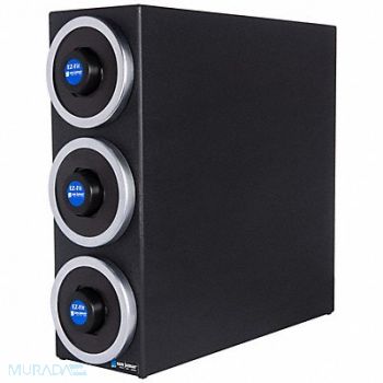 GRAINGER APPROVED Cup Dispenser 22 3/8 in H Black, 6ADL3