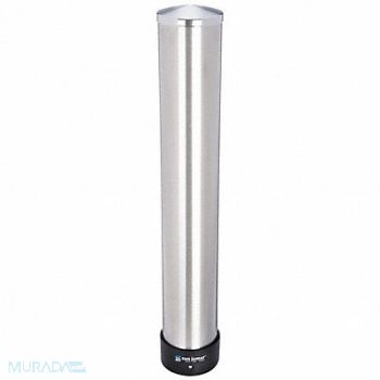 GRAINGER APPROVED Cup Dispenser 24 3/4in H Silver, 6ADL7