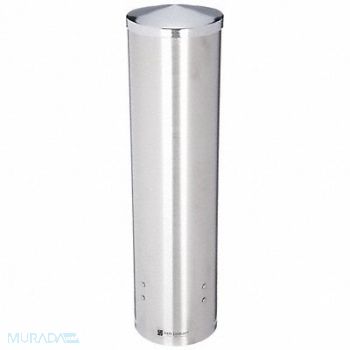 GRAINGER APPROVED Cup Dispenser 17in H Silver, 6ADN3