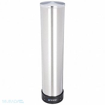 GRAINGER APPROVED Cup Dispenser 25 in H Silver, 6ADN6