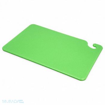 SAN JAMAR Cutting Board 12x18 Green, 6ADP8