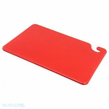 SAN JAMAR Cutting Board 12x18 Red, 6ADR0