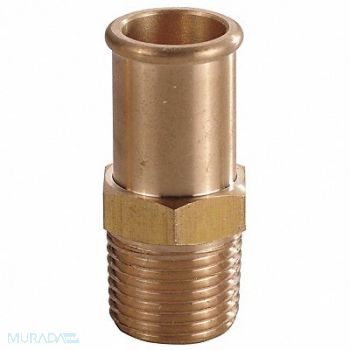 SPEEDAIRE Beaded Fitting Brass 3/8 NPTx1/2 Barb, 6AFH8