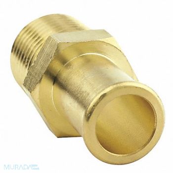 GRAINGER APPROVED Beaded Fitting Brass 1/2 NPTx5/8 Barb, 6AFJ3