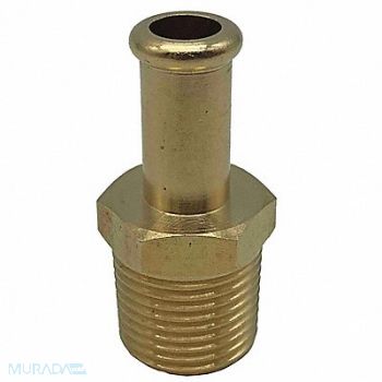 SPEEDAIRE Beaded Fitting Brass 3/8 NPTx3/8 Barb, 6AFJ8