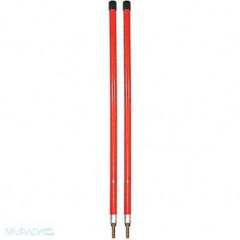 SNOWPLOW AFTERMARKET MANUFACTURING Marker Nylon Orange 24 In PK2, 6AHY4