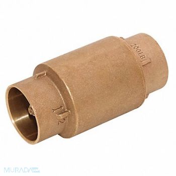 GRAINGER APPROVED Spring Check Valve Bronze 2 Sweat, 6AJZ2