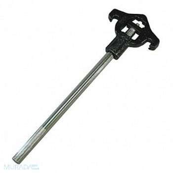 MOON AMERICAN Adj. Hydrant Wrench 18 L Steel, 6ANU9