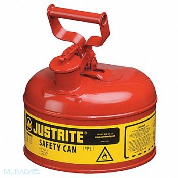 JUSTRITE Type I Safety Can 1 gal Red 11In H, 6AV78