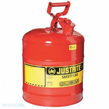JUSTRITE Type I Safety Can 5 gal Red 16-7/8In H, 6AW03