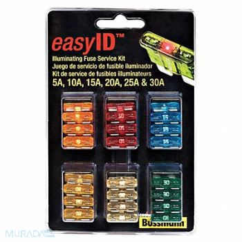 BUSSMANN Automotive Blade Fuse Kit 36 ATM-ID, 6AYL9