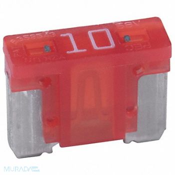 BUSSMANN Automotive Fuse 10A Blade ATM-LP PK5, 6AYN1